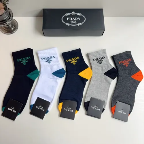 Wholesale Prada Socks For Men #1476558 $29.00 USD, Wholesale Quality Replica Prada Socks