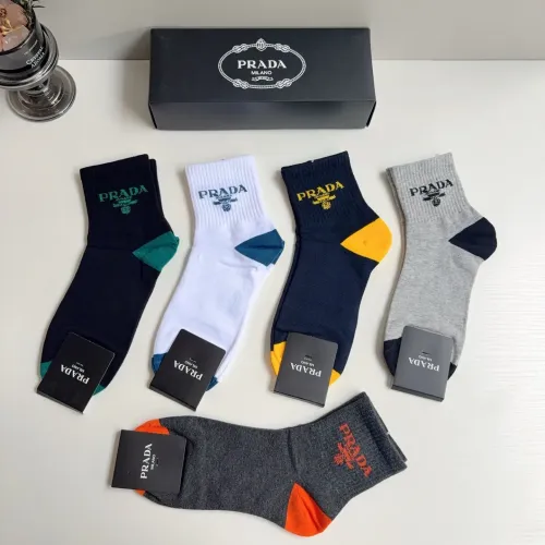Replica Prada Socks For Men #1476558 $29.00 USD for Wholesale