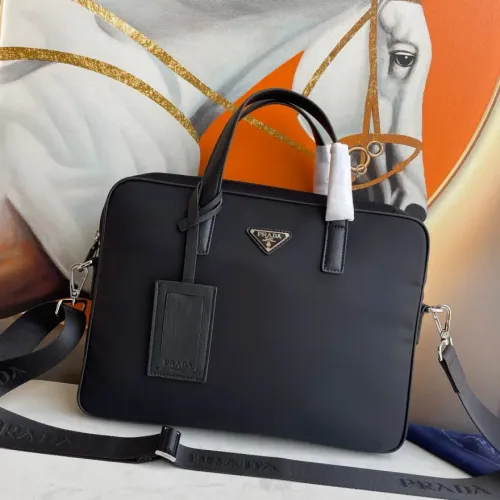 Replica Prada AAA Man Handbags #1477055 $135.00 USD for Wholesale