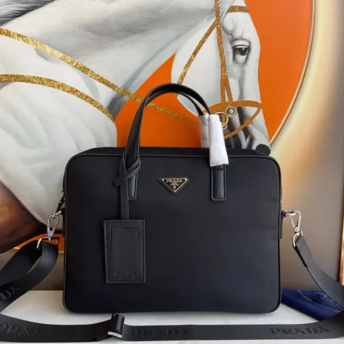 Replica Prada AAA Man Handbags #1477055 $135.00 USD for Wholesale