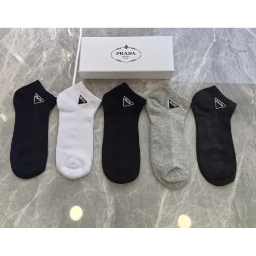 Wholesale Prada Socks #1477143 $29.00 USD, Wholesale Quality Replica Prada Socks