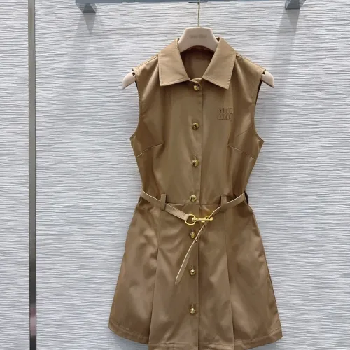 Wholesale MIU MIU Dresses Sleeveless For Women #1477147 $108.00 USD, Wholesale Quality Replica MIU MIU Dresses