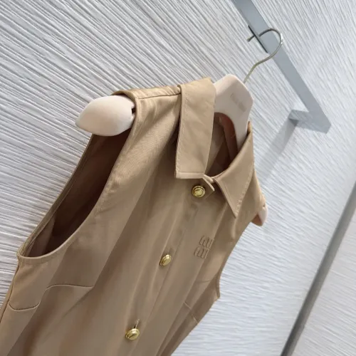 Replica MIU MIU Dresses Sleeveless For Women #1477147 $108.00 USD for Wholesale