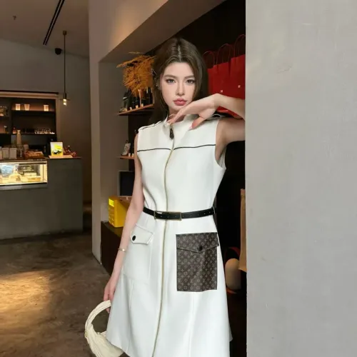Replica Louis Vuitton LV Dresses Sleeveless For Women #1477150 $102.00 USD for Wholesale