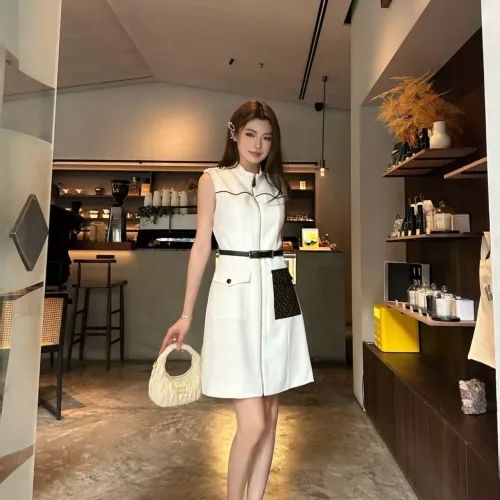Replica Louis Vuitton LV Dresses Sleeveless For Women #1477150 $102.00 USD for Wholesale