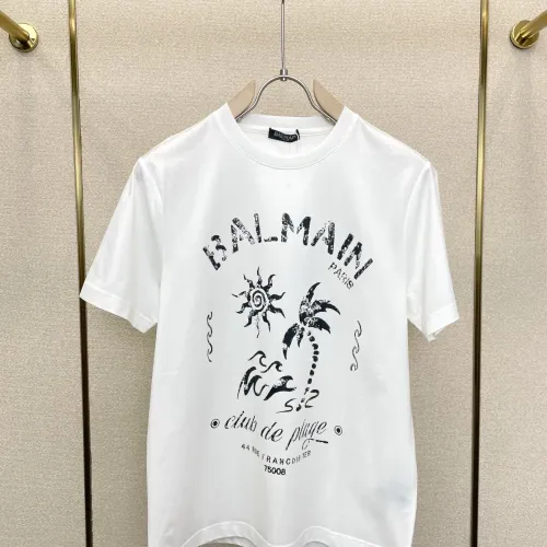 Wholesale Balmain T-Shirts Short Sleeved For Men #1477274 $80.00 USD, Wholesale Quality Replica Balmain T-Shirts