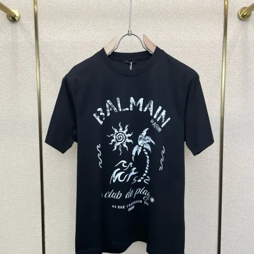 Wholesale Balmain T-Shirts Short Sleeved For Men #1477276 $80.00 USD, Wholesale Quality Replica Balmain T-Shirts