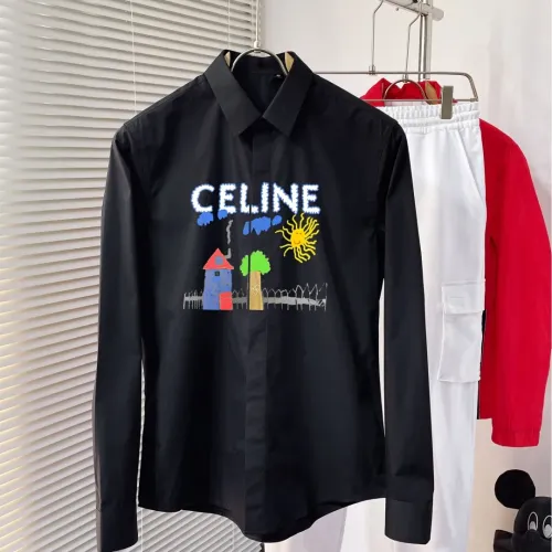 Wholesale Celine Shirts Long Sleeved For Men #1477296 $92.00 USD, Wholesale Quality Replica Celine Shirts