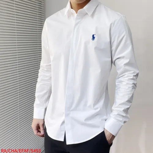 Replica Ralph Lauren Polo Shirts Long Sleeved For Men #1477304 $92.00 USD for Wholesale