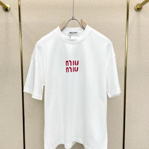 Wholesale MIU MIU T-Shirts Short Sleeved For Men #1477361 $72.00 USD, Wholesale Quality Replica MIU MIU T-Shirts