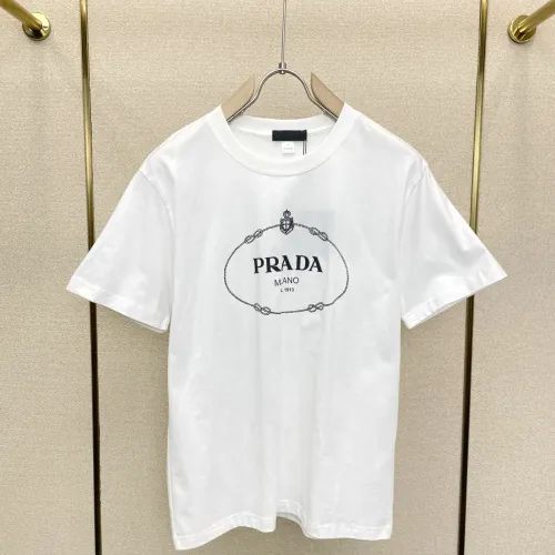Wholesale Prada T-Shirts Short Sleeved For Men #1477379 $76.00 USD, Wholesale Quality Replica Prada T-Shirts