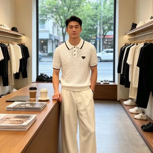 Replica Prada T-Shirts Short Sleeved For Men #1477386 $80.00 USD for Wholesale