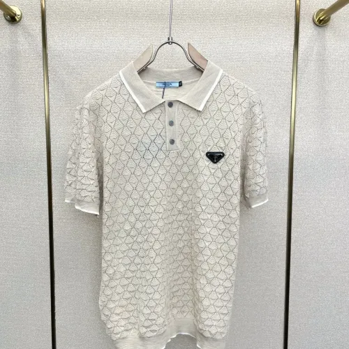 Wholesale Prada T-Shirts Short Sleeved For Men #1477387 $80.00 USD, Wholesale Quality Replica Prada T-Shirts