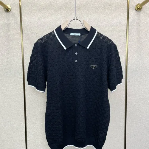 Wholesale Prada T-Shirts Short Sleeved For Men #1477388 $80.00 USD, Wholesale Quality Replica Prada T-Shirts