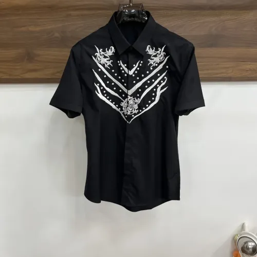 Wholesale Armani Shirts Short Sleeved For Men #1477439 $88.00 USD, Wholesale Quality Replica Armani Shirts