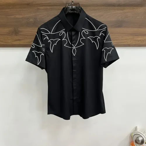 Wholesale Armani Shirts Short Sleeved For Men #1477447 $92.00 USD, Wholesale Quality Replica Armani Shirts