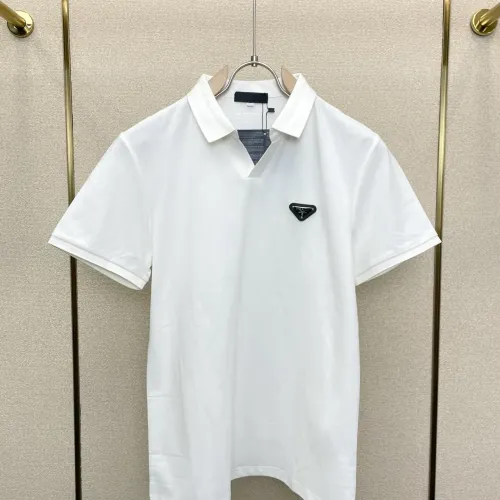 Wholesale Prada T-Shirts Short Sleeved For Men #1477510 $80.00 USD, Wholesale Quality Replica Prada T-Shirts