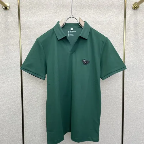 Wholesale Prada T-Shirts Short Sleeved For Men #1477511 $80.00 USD, Wholesale Quality Replica Prada T-Shirts