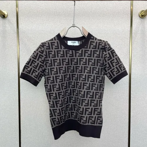 Wholesale Fendi T-Shirts Short Sleeved For Women #1477538 $82.00 USD, Wholesale Quality Replica Fendi T-Shirts