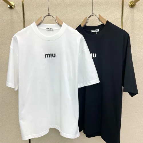Replica MIU MIU T-Shirts Short Sleeved For Unisex #1477550 $52.00 USD for Wholesale