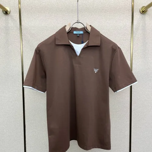 Wholesale Prada T-Shirts Short Sleeved For Men #1477599 $76.00 USD, Wholesale Quality Replica Prada T-Shirts