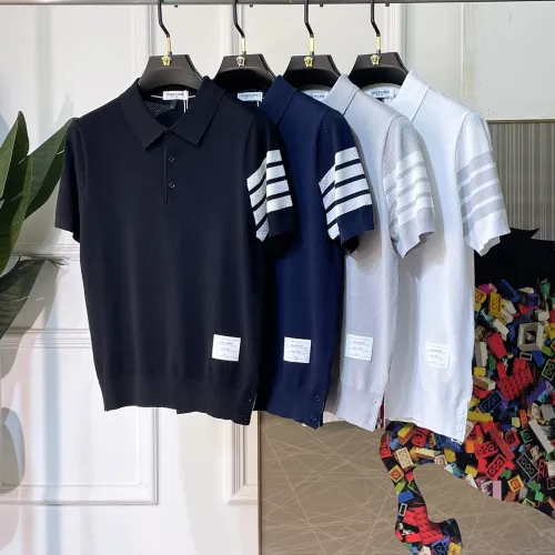 Replica Thom Browne TB T-Shirts Short Sleeved For Men #1477676 $92.00 USD for Wholesale