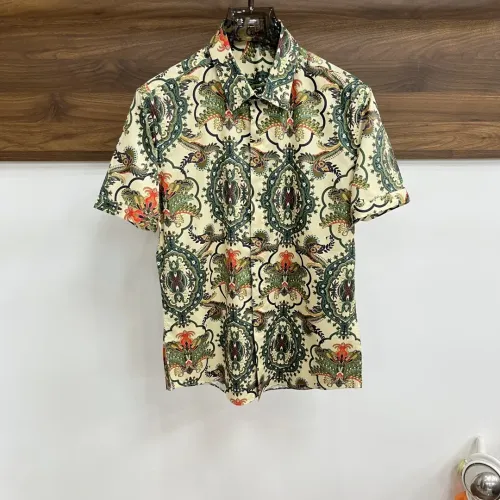 Wholesale Armani Shirts Short Sleeved For Men #1477739 $85.00 USD, Wholesale Quality Replica Armani Shirts
