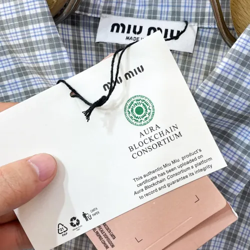 Replica MIU MIU  Shirts Short Sleeved For Men #1477743 $80.00 USD for Wholesale