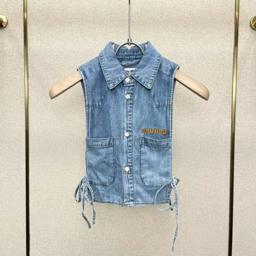 Wholesale MIU MIU T-Shirts Sleeveless For Women #1477776 $88.00 USD, Wholesale Quality Replica MIU MIU T-Shirts