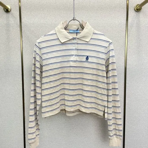 Wholesale Prada T-Shirts Long Sleeved For Women #1477778 $80.00 USD, Wholesale Quality Replica Prada T-Shirts