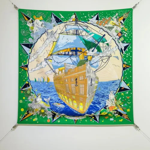 Wholesale Hermes Silk Squares #1478011 $64.00 USD, Wholesale Quality Replica Hermes Scarf
