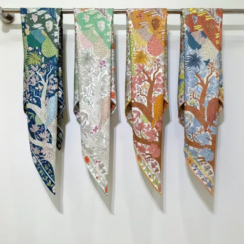 Replica Hermes Silk Squares #1478064 $64.00 USD for Wholesale