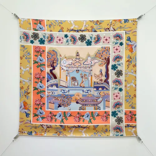 Wholesale Hermes Silk Squares #1478066 $64.00 USD, Wholesale Quality Replica Hermes Scarf
