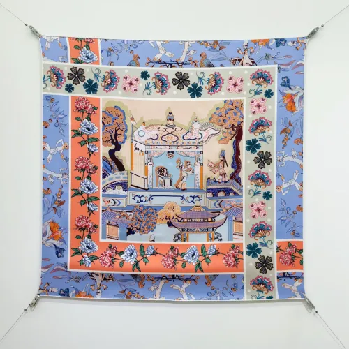 Wholesale Hermes Silk Squares #1478067 $64.00 USD, Wholesale Quality Replica Hermes Scarf