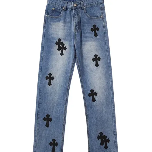 Wholesale Chrome Hearts Jeans For Unisex #1478530 $48.00 USD, Wholesale Quality Replica Chrome Hearts Jeans