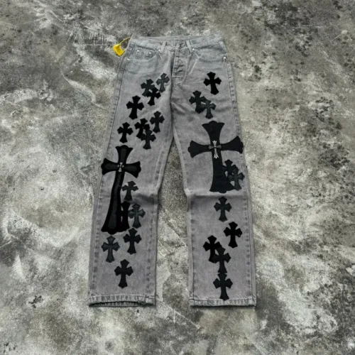 Wholesale Chrome Hearts Jeans For Unisex #1478537 $72.00 USD, Wholesale Quality Replica Chrome Hearts Jeans