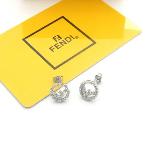 Wholesale Fendi Earrings For Women #1478633 $25.00 USD, Wholesale Quality Replica Fendi Earrings