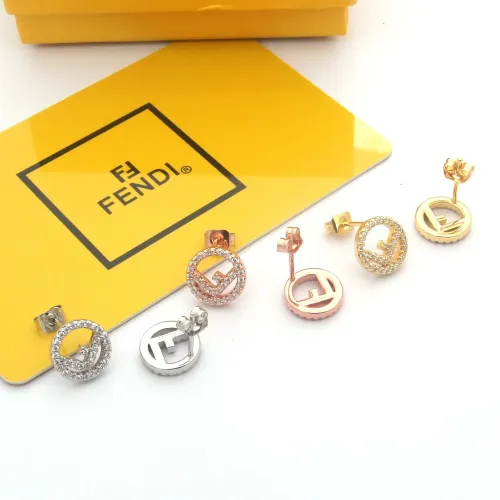 Replica Fendi Earrings For Women #1478634 $25.00 USD for Wholesale