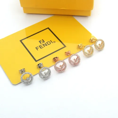 Replica Fendi Earrings For Women #1478635 $25.00 USD for Wholesale