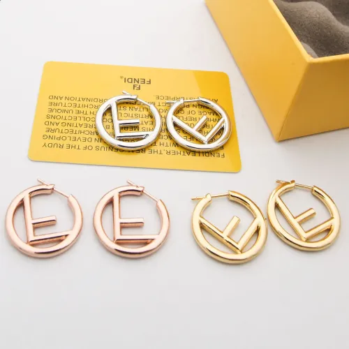 Replica Fendi Earrings For Women #1478691 $29.00 USD for Wholesale