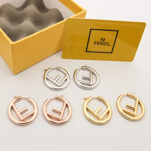 Replica Fendi Earrings For Women #1478691 $29.00 USD for Wholesale