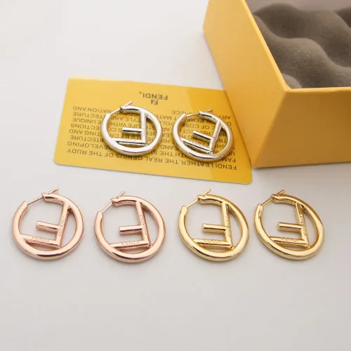 Replica Fendi Earrings For Women #1478693 $29.00 USD for Wholesale