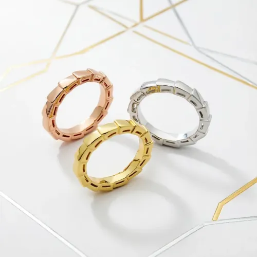 Replica Bvlgari Rings In Rose Gold For Unisex #1478873 $25.00 USD for Wholesale