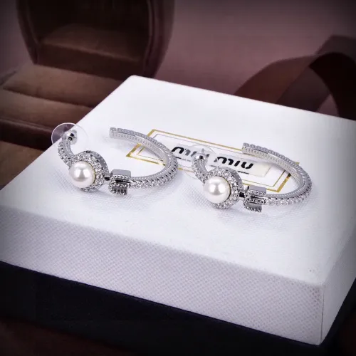Wholesale MIU MIU Earrings For Women #1478895 $27.00 USD, Wholesale Quality Replica MIU MIU Earrings