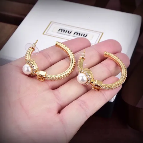 Wholesale MIU MIU Earrings For Women #1478896 $27.00 USD, Wholesale Quality Replica MIU MIU Earrings