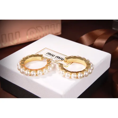 Wholesale MIU MIU Earrings For Women #1478897 $29.00 USD, Wholesale Quality Replica MIU MIU Earrings