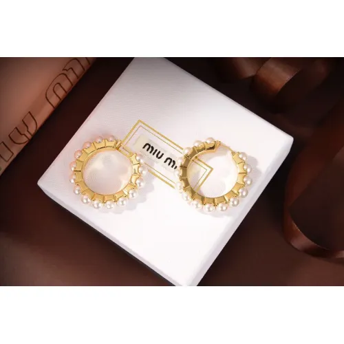 Replica MIU MIU Earrings For Women #1478897 $29.00 USD for Wholesale