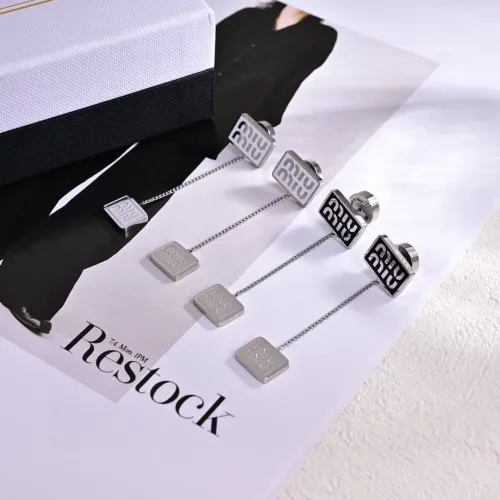 Replica MIU MIU Earrings For Women #1478899 $27.00 USD for Wholesale
