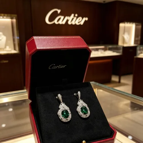 Replica Cartier Earrings For Women #1478955 $42.00 USD for Wholesale