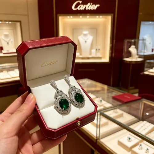 Replica Cartier Earrings For Women #1478955 $42.00 USD for Wholesale